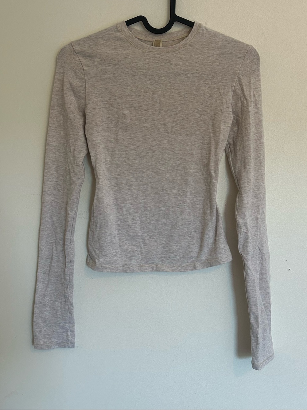 NWOT Skims Cotton Jersey Long Sleeve T-shirt ( Oatmeal| XS)